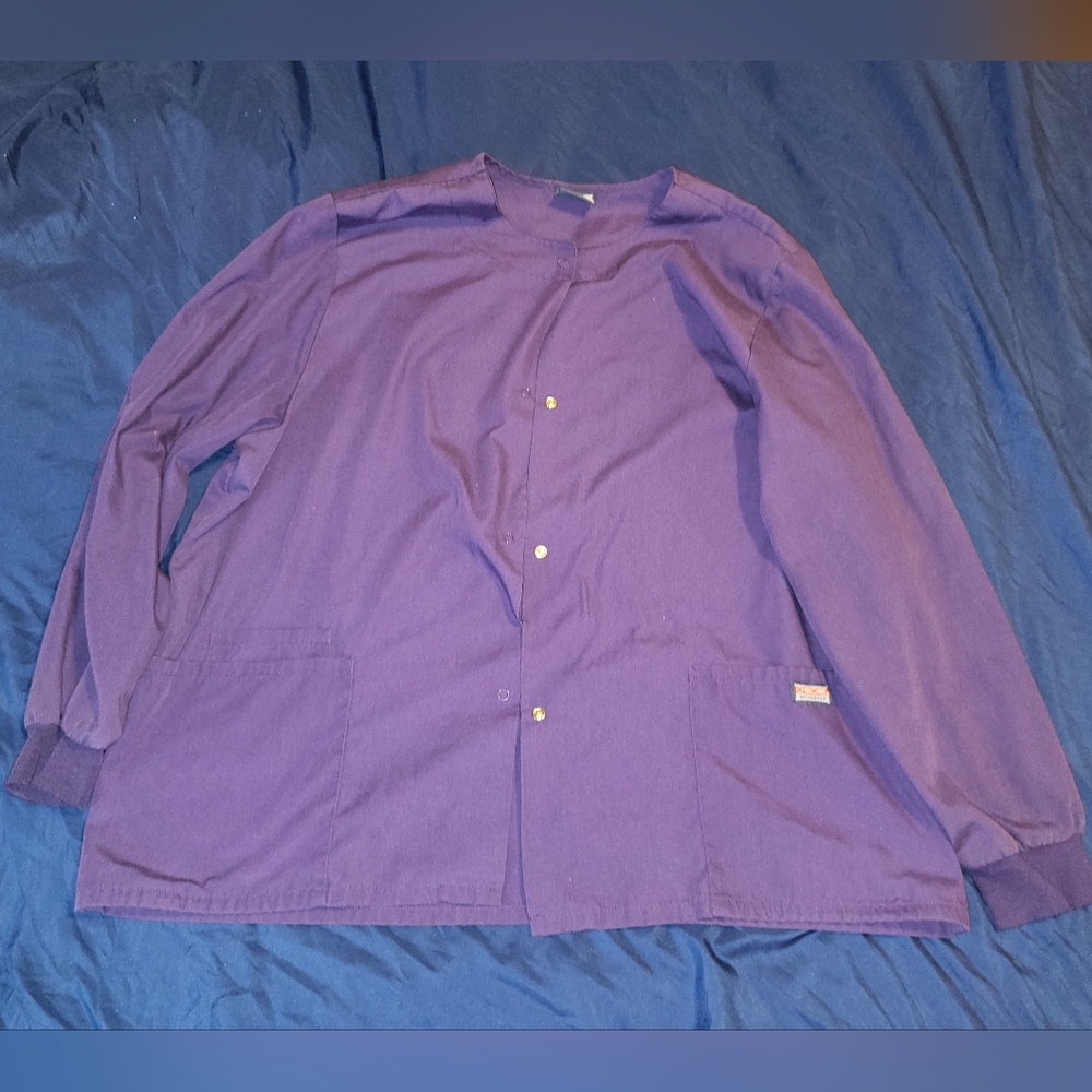 Cherokee Purple Scrub Jacket Lg